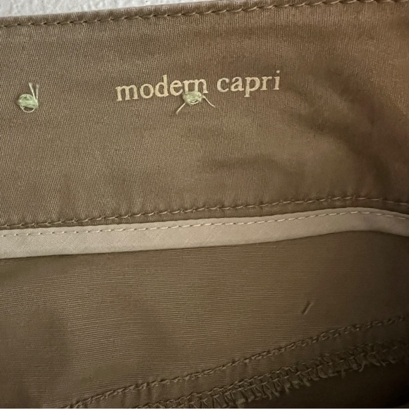 Sonoma Modern Capri Pants Women's Size 6 Tan Khaki Pockets Stretch - Picture 6 of 10